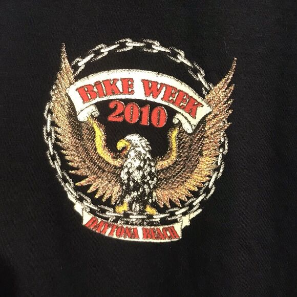 Gildan Other - Gildan Tee Motorcycle Bike Week 2010 Daytona Beach, FL Graphic T-Shirt Men's XL